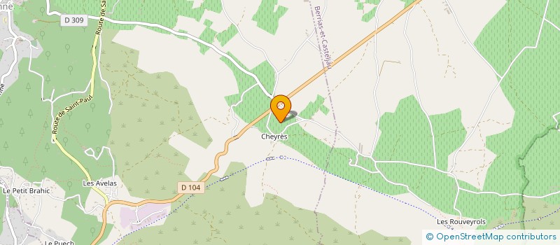 localisation de l'entreprise SCI BISCARAT à BERRIAS-ET-CASTELJAU
