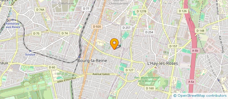 localisation de l'entreprise SCI BISCAROLINE à BOURG-LA-REINE