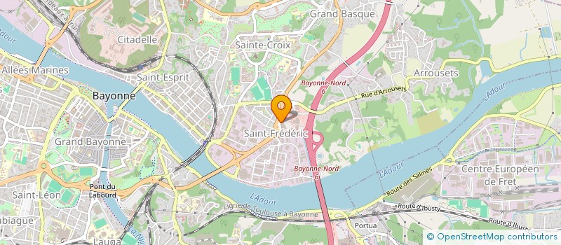 localisation de l'entreprise SCI BISCOT à BAYONNE