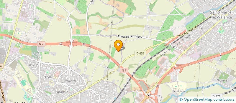 localisation de l'entreprise SCI BISCOTTE  BOURG LES VALENCE