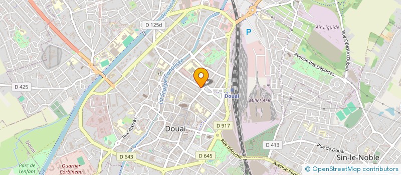 localisation de l'entreprise SCI BISE à DOUAI