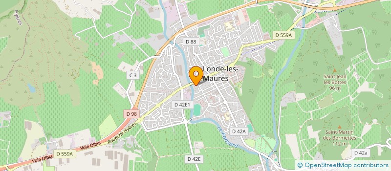 localisation de l'entreprise SCI BISE  LA LONDE-LES-MAURES