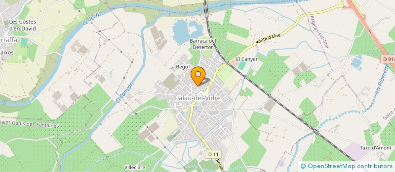 localisation de l'entreprise SCI BISIAUX J2K  PALAU-DEL-VIDRE