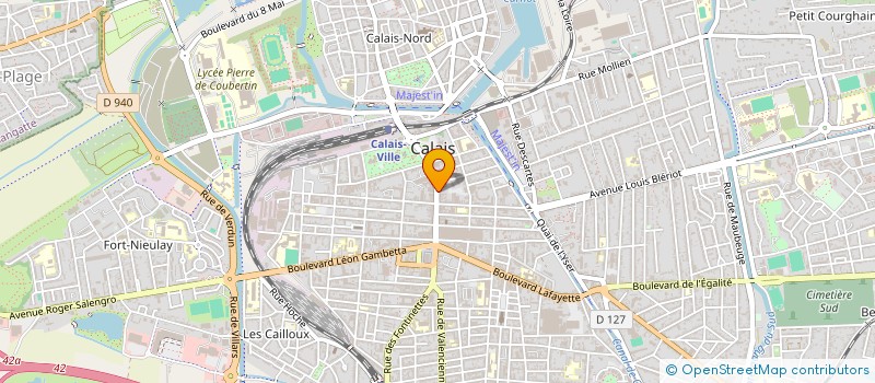 localisation de l'entreprise SCI BISKOTTE  CALAIS