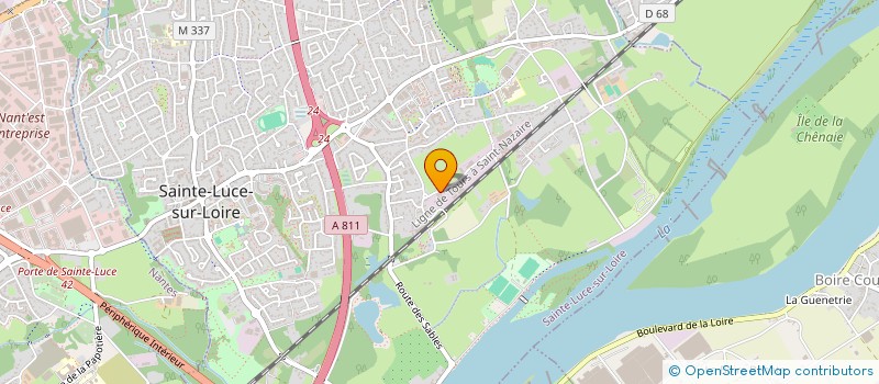 localisation de l'entreprise SCI BISMA INVEST  SAINTE-LUCE-SUR-LOIRE