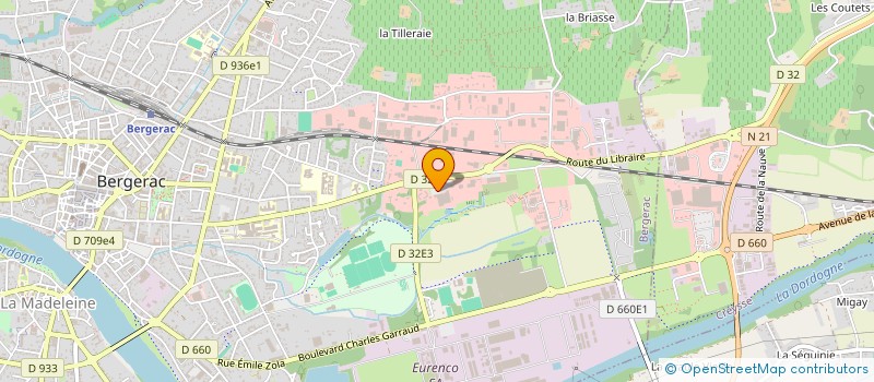 localisation de l'entreprise SCI BISO à BERGERAC