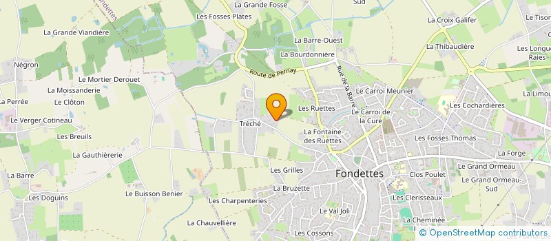 localisation de l'entreprise SCI BISOGNO à FONDETTES
