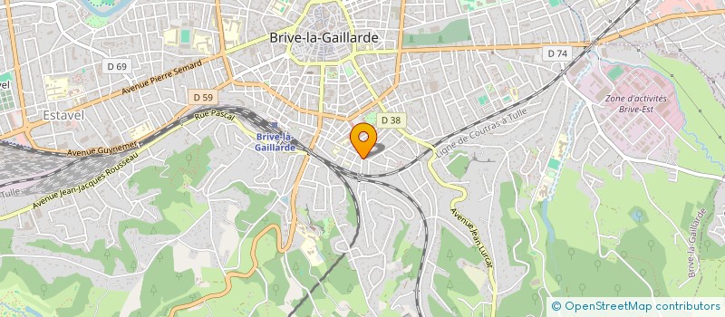 localisation de l'entreprise SCI BISON  BRIVE-LA-GAILLARDE