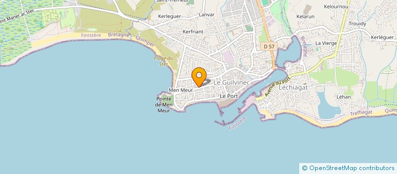 localisation de l'entreprise SCI BISQUAY  GUILVINEC