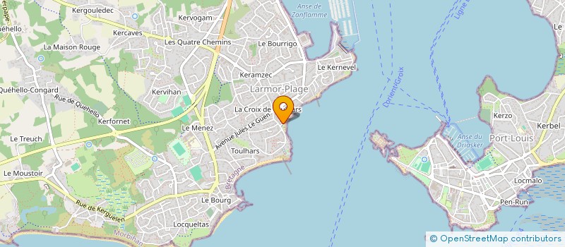 localisation de l'entreprise SCI BISSERET  LARMOR-PLAGE