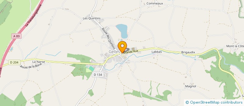 localisation de l'entreprise SCI BISSIMO  GELLES