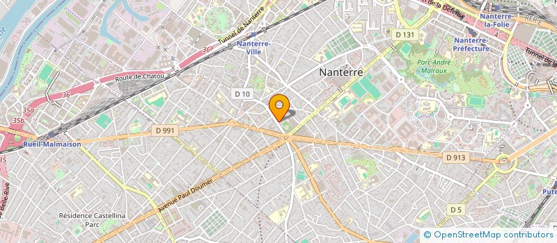 localisation de l'entreprise SCI BISSON à NANTERRE