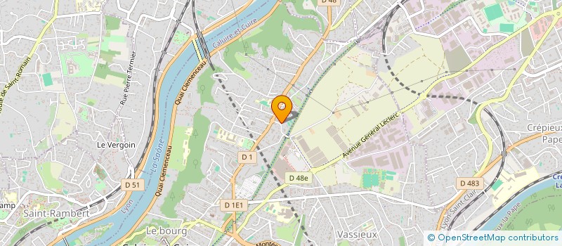 localisation de l'entreprise SCI BISSY  CALUIRE-ET-CUIRE