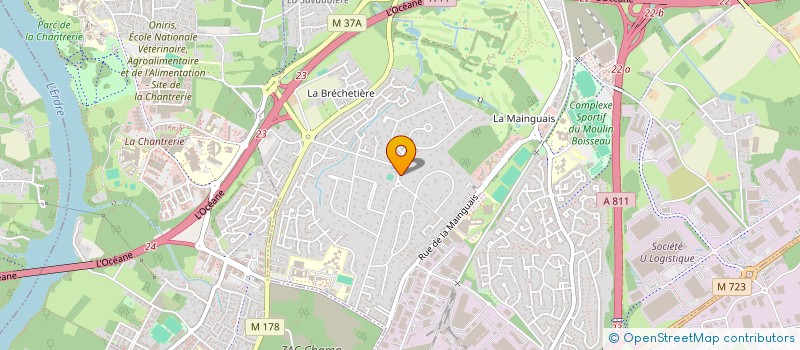 localisation de l'entreprise SCI BISTRAEK  CARQUEFOU