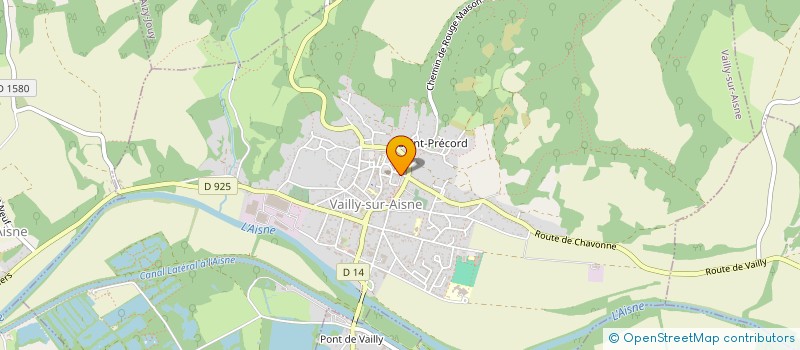 localisation de l'entreprise SCI BISVAN  VAILLY-SUR-AISNE