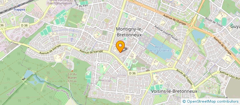 localisation de l'entreprise SCI BISY  MONTIGNY-LE-BRETONNEUX