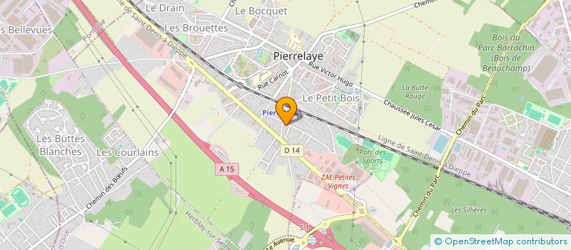 localisation de l'entreprise SCI BITON  PIERRELAYE