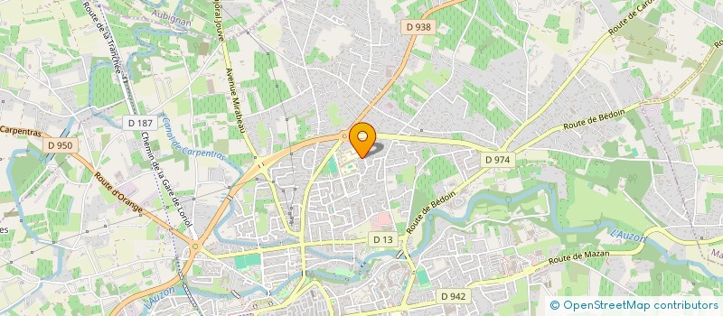 localisation de l'entreprise SCI BIWI  CARPENTRAS