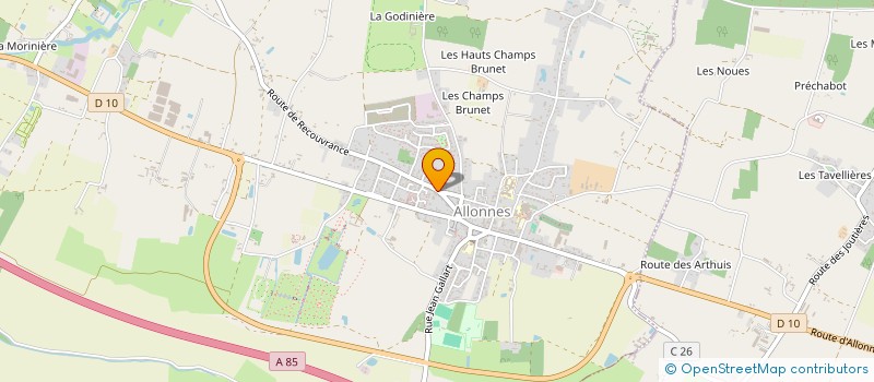 localisation de l'entreprise SCI BIZARD à ALLONNES