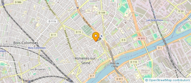 localisation de l'entreprise SCI BIZI à ASNIERES-SUR-SEINE