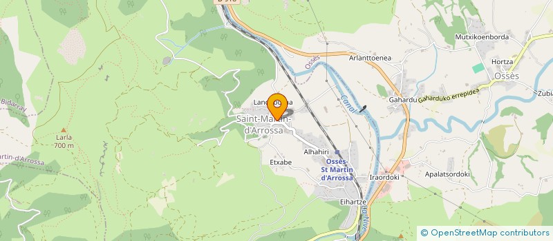 localisation de l'entreprise SCI BIZIKI UNTSA  IRISSARRY