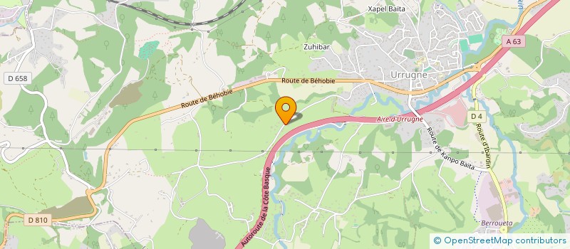 localisation de l'entreprise SCI BIZITZA BERRIA IMMOBILIER  URRUGNE