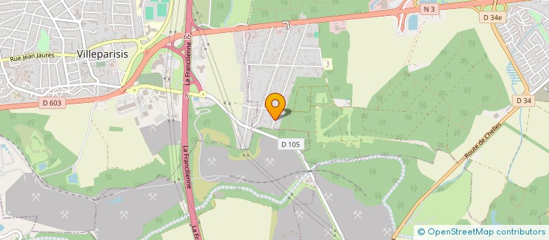 localisation de l'entreprise SCI BIZY  VILLEVAUDE