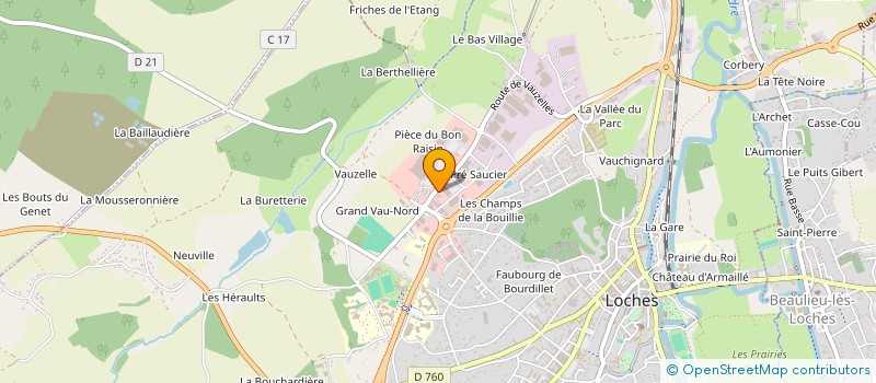 localisation de l'entreprise SCI BJ 2000  LOCHES