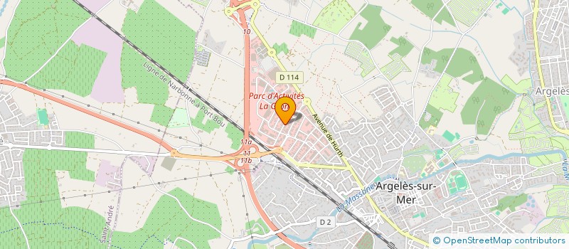localisation de l'entreprise SCI BJ  ARGELES-SUR-MER