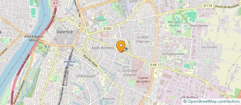 localisation de l'entreprise SCI BJ à VALENCE