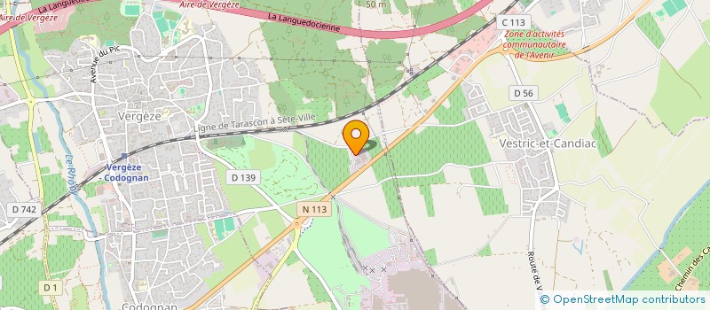 localisation de l'entreprise SCI BJ  VERGEZE