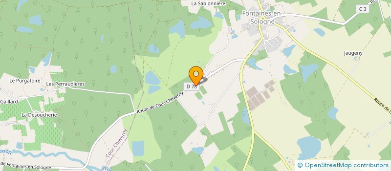 localisation de l'entreprise SCI BJ  FONTAINES-EN-SOLOGNE