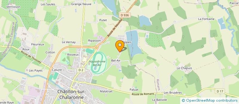 localisation de l'entreprise SCI BJ IMMOBILIER à CHANOZ-CHATENAY