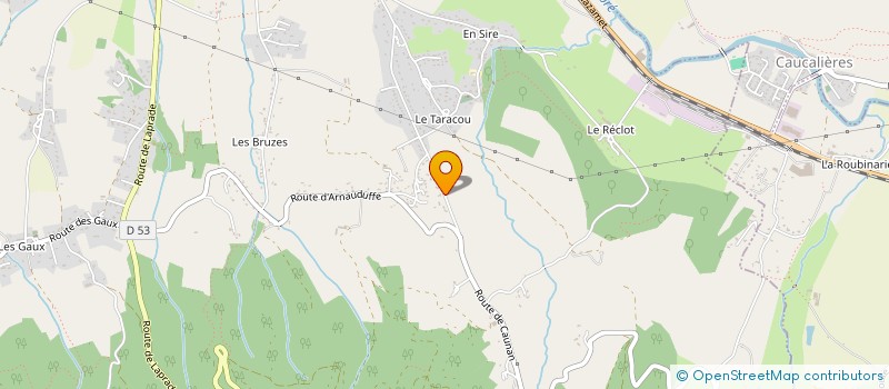 localisation de l'entreprise SCI BJ IMMOBILIER  LABRUGUIERE