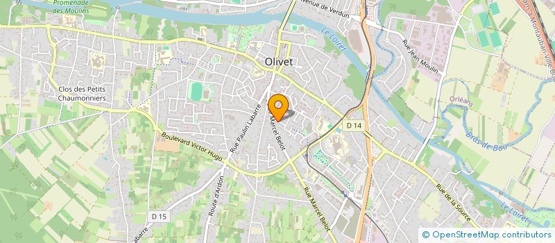 localisation de l'entreprise SCI BJ JARDINS DU SUD à OLIVET