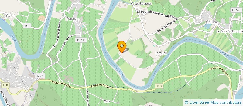 localisation de l'entreprise SCI BJ RAMONETS  CAILLAC