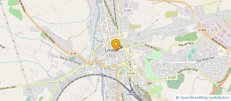 localisation de l'entreprise SCI BJ2FA à LISIEUX