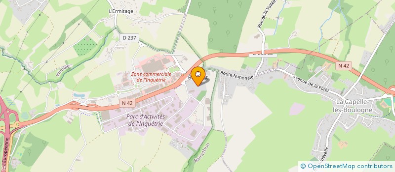 localisation de l'entreprise SCI BJA SAMER DESVRES  SAINT-MARTIN-BOULOGNE