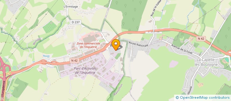 localisation de l'entreprise SCI BJA SAMER NEUFCHATEL  SAINT-MARTIN-BOULOGNE