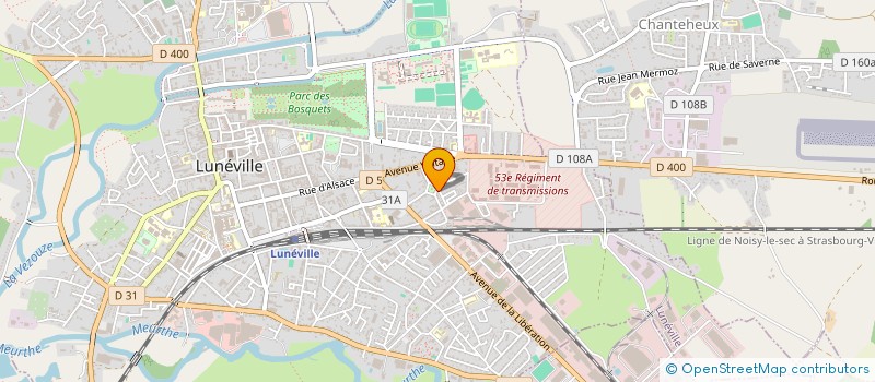 localisation de l'entreprise SCI BJC  LUNEVILLE