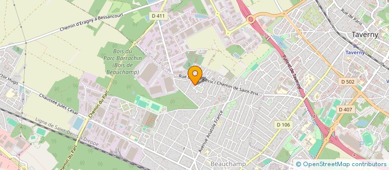 localisation de l'entreprise SCI BJCM  BEAUCHAMP