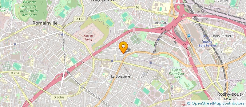 localisation de l'entreprise SCI BJI à NOISY-LE-SEC
