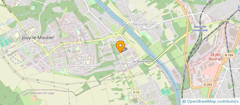 localisation de l'entreprise SCI BJL  JOUY-LE-MOUTIER