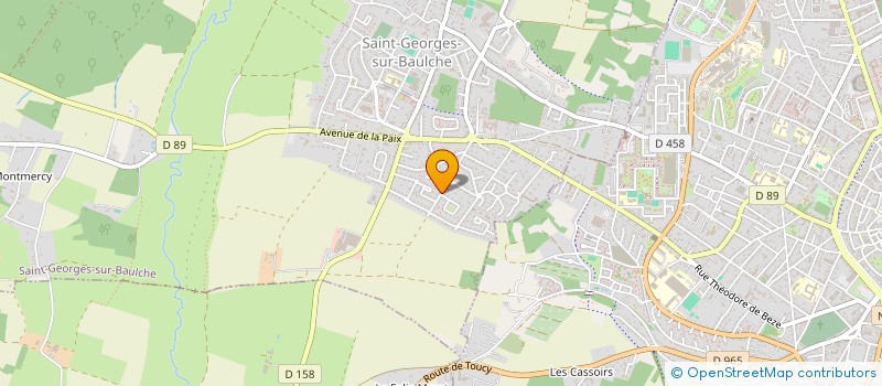 localisation de l'entreprise SCI BJL  SAINT-GEORGES-SUR-BAULCHE