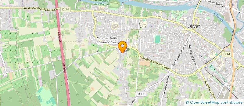 localisation de l'entreprise SCI BJL à OLIVET