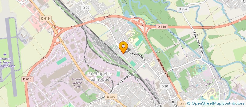 localisation de l'entreprise SCI BJM à LA CHAPELLE-SAINT-LUC