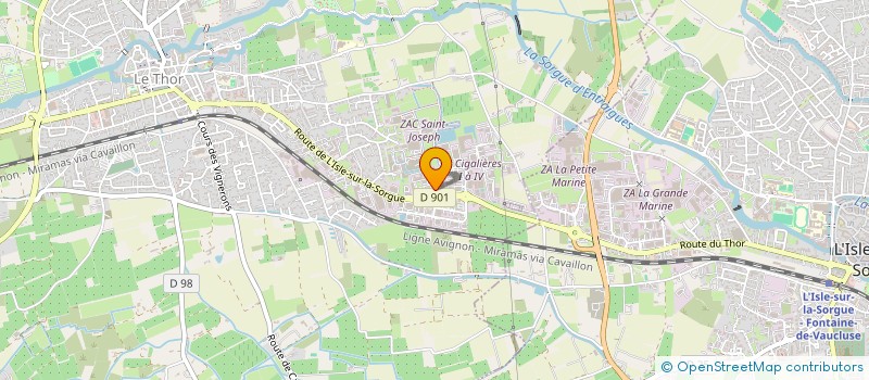 localisation de l'entreprise SCI BJMEL  LE THOR