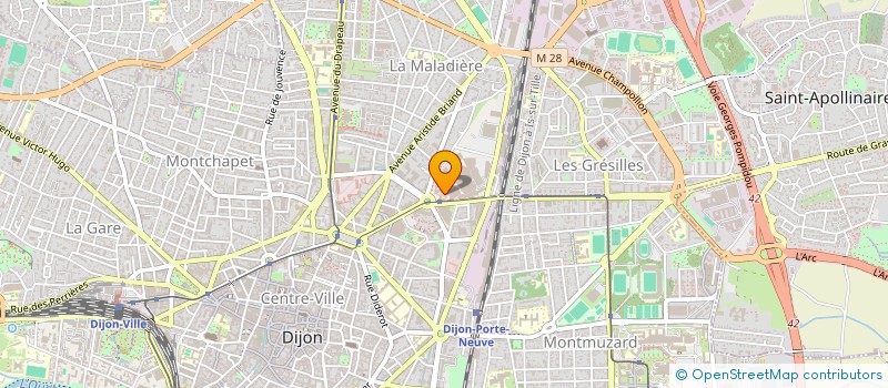 localisation de l'entreprise SCI BJT IMMO 2 à DIJON