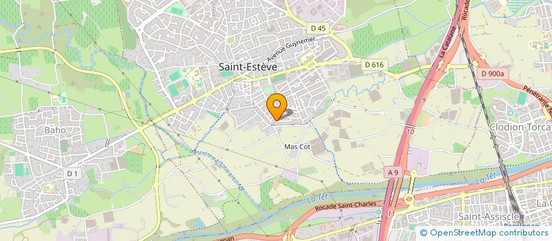 localisation de l'entreprise SCI BJV  SAINT-ESTEVE