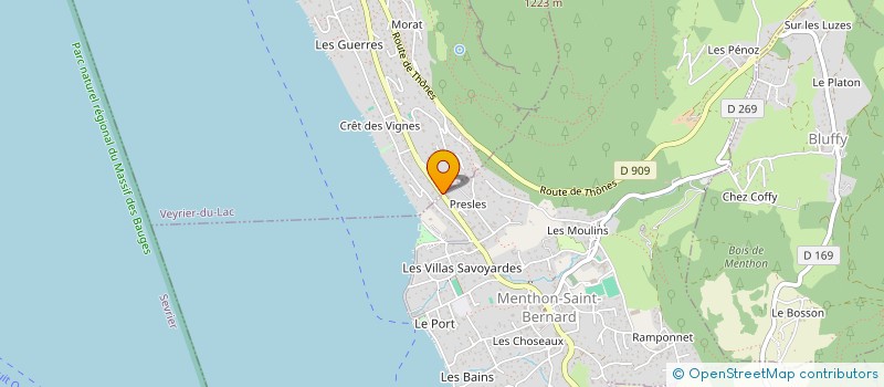 localisation de l'entreprise SCI BK  VEYRIER-DU-LAC